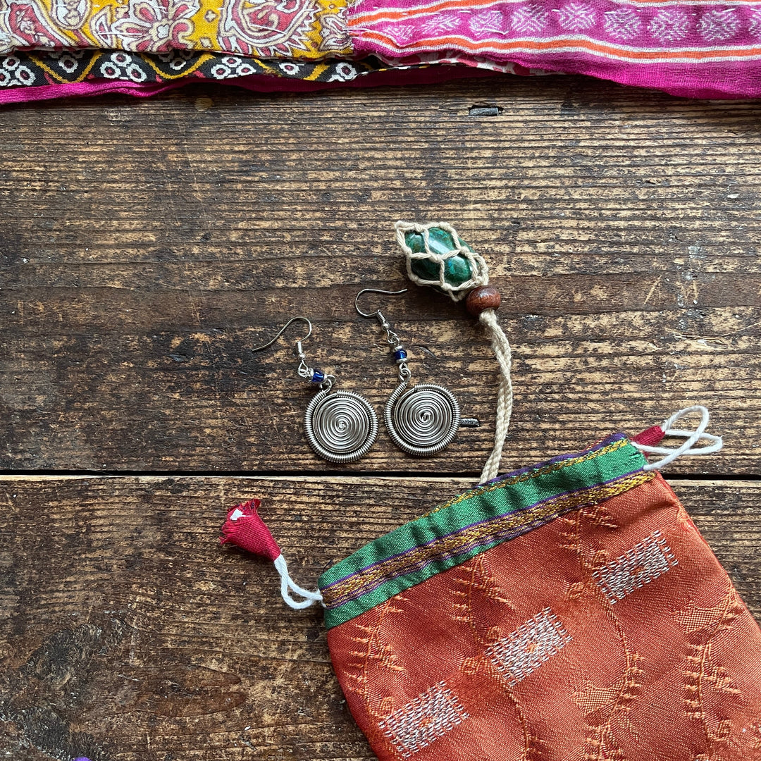 Spiral Kenyan Fair Trade Earrings