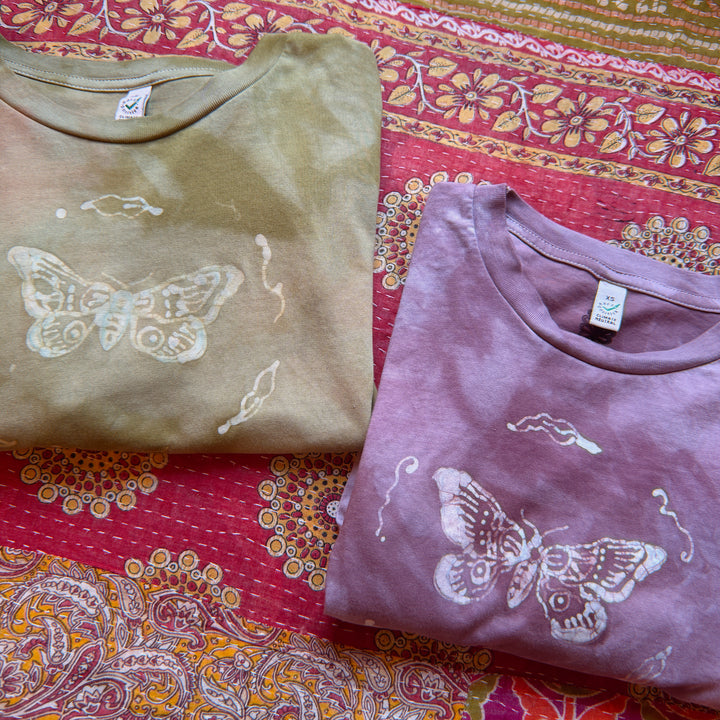 Wildwood Moth Long Sleeve Top - Fernlight Moss