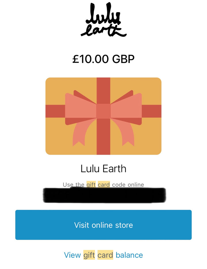 Lulu Earth Gift Card