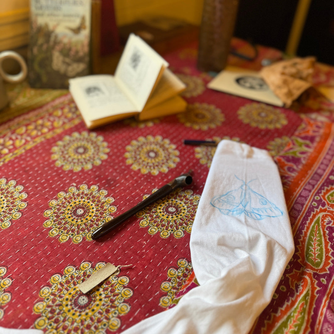 Wildwood Moth Long Sleeve Top - Fernlight Moss