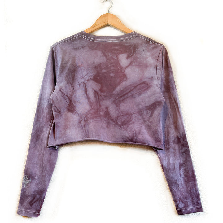 Wildwood Moth Long Sleeve Top - Dewfall Amethyst