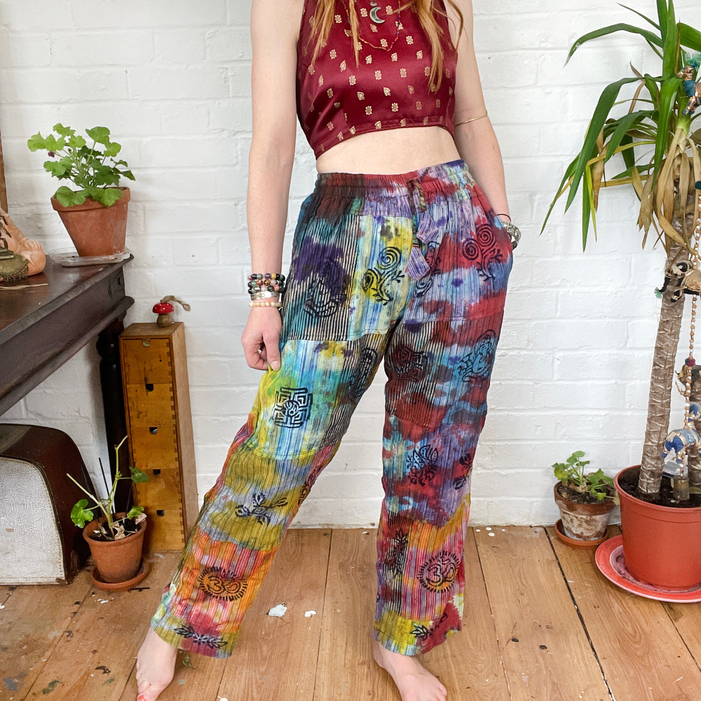 Hippie Trouser Unisex Mushroom Print Trouser Cotton Festival Trousers Eco  Friendly Gifts for Mom Made in Nepal - Etsy