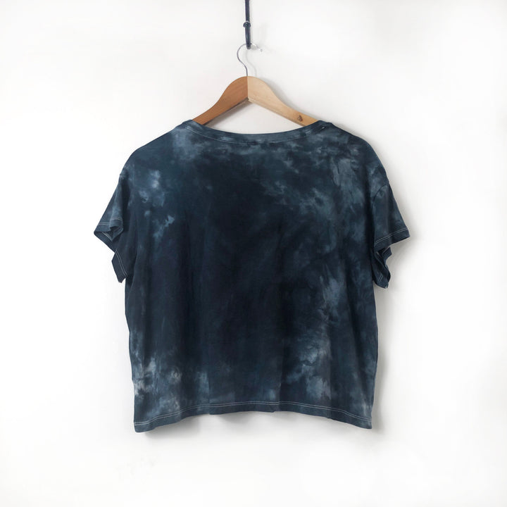 Palolem Ocean - Ethical Boxy Fit T-Shirt, Hand Dyed & Block Printed, Organic Cotton, Fair Trade Womens Hippie Sun Top