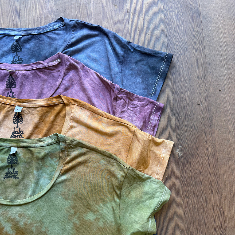 Re-Dye Project - Earth-Dyed Organic T-Shirt - Handcrafted Slow Made