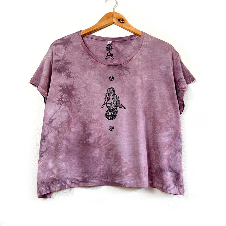 Mermaid Cafe Organic T-Shirt, Handcrafted Slow Made Organic Tee
